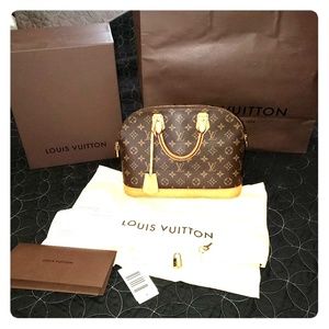 Monogram Alma pm large bag